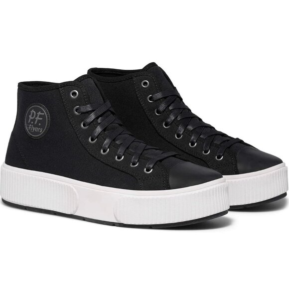 PF Flyers Unixes High-Top Black Canvas Sneakers Womens Size 9 Mens 7.5 - Picture 4 of 12
